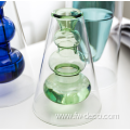 Double Walled Colored Glass Vase